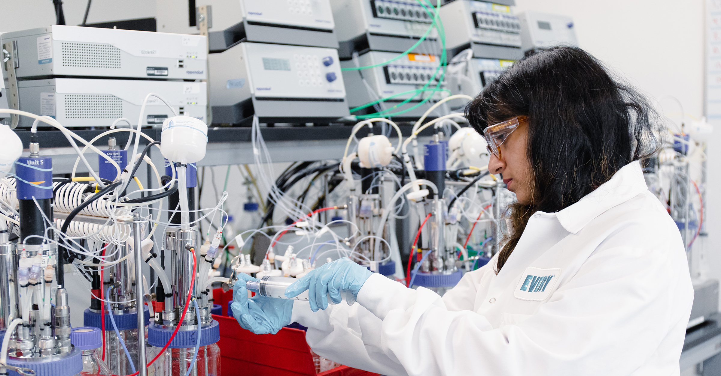 Supriya Karekar, Fermentation Manager in the lab.